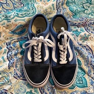 Blue Vans shoes